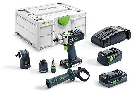 Festool Cordless Percussion Drill PDC 18/4 5,2/4,0 I-Set-SCA QUADRIVE