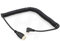 HangTon Spiralkabel für Handy, Tablet, Laptop, DV-Kamera, Computer-Monitor, links gewinkelt, 90 Grad, Micro-HDMI auf HDMI, HDTV, 1,2 m