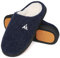 Mishansha Zapatillas Casa Hombre Mujer Invierno Pantuflas Hombre Invierno Zapatillas de Casa Antideslizantes Calientes Slippers Oxford Azul, Gr.44 EU
