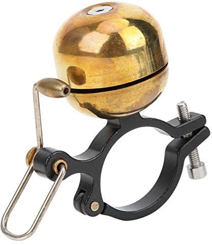 KEENSO Retro Fahrradklingel, arbeitssparend, Vintage Glocke, Mountainbike, Citybike, Sportfahrrad, Kinderfahrrad, Cruiser Fahrrad, BMX Fahrrad, lauter klarer Sound für Rennrad,(Golden)