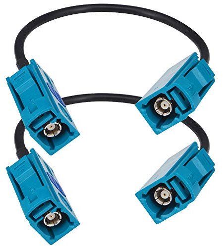 YILIANDUO Fakra Z Kabel Buchse zu Buchse 15CM Pigtail Fakra Kabel für Autoradio Android Haupteinheit GPS Navigation FM AM Radio Sirius XM Satellitenradio 4G LTE Telematik Bluetooth Modul 2er Pack