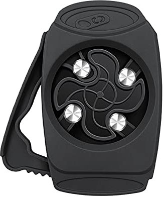 LUCKYYAN Beer Can Opener 2PCS Soda Can Openers Can Top Remover Can Cutter Topless Can Opener Stainless Steel Cutting Can Opener Portable for Kitchen,Black