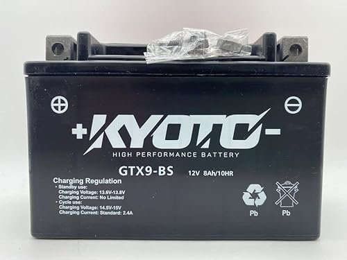 Kyoto battery GTX9-BS Batterie de rechange pour moto Suzuki GSF Bandit 600 1995-2004