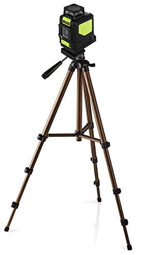 TronicXL 5/8 Zoll Baustativ 1,34m Stativ für Laser Nivelliergerät Linienlaser Kreuzlinienlaser Ersatzteil für Bosch Dewalt Stanley Huepar Tripod BT 160 TPM1