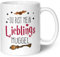 GRAVURZEILE Bedruckte Tasse mit Spruch - Du bist mein Lieblingsmuggel - Kaffeetasse mit Spruch als Geschenk für Fantasy Fans - Zauberhafte Geschenke für Sie & Ihn - Farbe: Weiß
