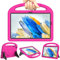 Kids Case for Samsung Galaxy Tab A8 10.5'' 2022, Mansiruyi Lightweight Shockproof Kids Friendly Case with Handle Stand for Galaxy Tablet A8 10.5 Inch (SM-X200/X205/X207) (Pink)