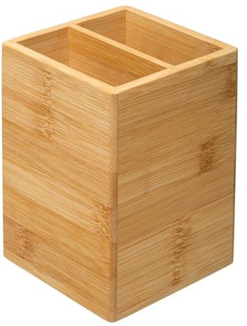 5five - pot à ustensiles 2 compartiments bambou