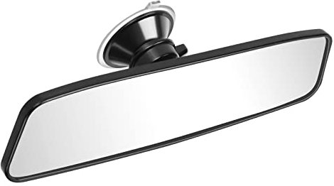 URAQT Auto Rückspiegel,240MM Universal Innenspiegel mit Saugnapf Panorama Blendschutz Auto Innen Rueckspiegel Große Vision Weitwinkel Panorama Hohe KlarheitAuto Spiegel für Auto SUV CRV Vans Trucks