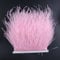 Raibertin Natürliches, flauschiges Straußenfeder-Besatz, Fransenband für Fascinator, Millinerie, Handwerk, Hochzeitskleid, Zubehör, Kleidung, Nähen, Kostüme, Dekoration, 2 Meter (10–15 cm, Rosa)