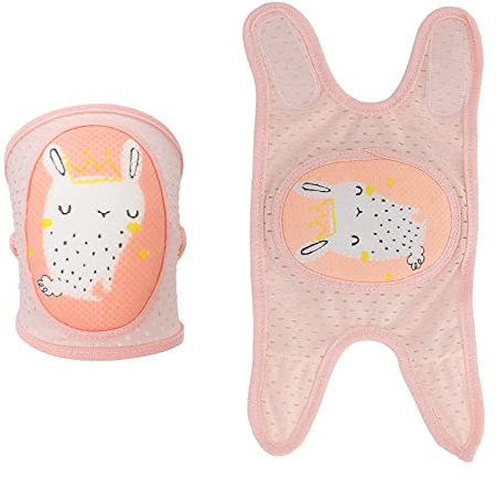 YYMEIDS 1 par de rodilleras para bebé, transpirable, protector de rodilla elástico para bebés de 0 a 4 años, rosa, Taille unique