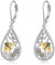 POPLYKE Bienen Hängend Ohrringe Sterling Silber, Filigrane Ohrringe Schmuck Geschenke für Damen und Mädchen