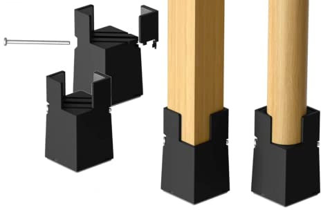 2-in Verstellbare Bett und Möbelerhöhungen mit Schraubklemme, 4 Stück Möbelerhöhungen, Robuste Betterhöhung Bettaufzüge passend für Quadratische/Runde Stuhlbeindurchmesser von 2,2 cm - 4,2 cm