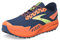 BROOKS Herren Divide 4 Sneaker, Marineblau/Knaller/Scharfgrün, 43 EU