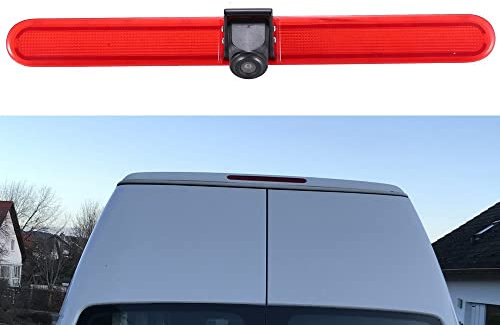 Einparkhilfe Kamera Wasserdichte Nachtsicht HD Auto Bremsleuchte Rückfahrkamera Ersatz für VW T5 Multivan Caravelle Hochdach/T6 mit Hochdach ab 2016/T5 Camper/Lupo 6Xj/Seat Arosa/Transporter Van