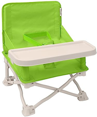 Nomady Kids - Silla Elevadora Portátil Infantil/Trona con Bandeja - Bebes 6 a 36 Meses (Verde)