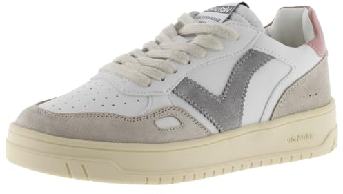 victoria Low-Top Unisex Seúl Leder-Effekt & Farbige & Spaltleder Teile Im Kontrast 1257101 für Erwachsene ROSA 36
