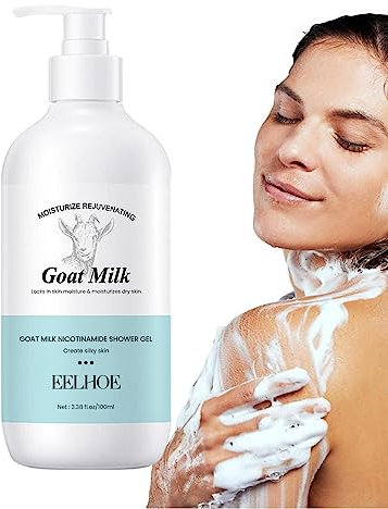 Clean Body Wash,Lighten Up Body Wash - Body Exfoliator Skin Lightening Moisturizing Control Goat Milk For Men Bexdug