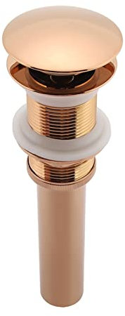 Omabeta Pop-Up-Ablaufgarnitur G1 1/4 Zoll Messing für Badezimmer Waschbecken (Roségold)
