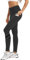 adorence Thermo Leggings Damen, Gefütterte Leggings Damen (Winter Leggings mit Taschen High Waist) Leggins Blickdicht Schwarz -M