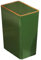 MagiDeal Poubelle de cuisine avec couvercle de Type presse, poubelle étroite, organisateur de corbeille à papier, poubelle de salle de bain avec couvercles, 15L Vert