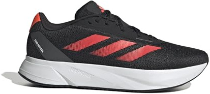 adidas Herren Duramo SL Running Shoes, Carbon Black/SOLAR RED/Grey SIX, 42 EU