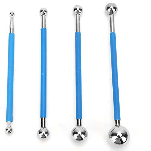 4-teiliges Dichtungswerkzeug-Set, Doppelte Gepresste Stahlkugel, Keramik-Bodenmörtel, Leim, Schaber, Bauwerkzeuge Für Fliesenmörtel, Beschichtung, Dichtstoff, Skulptur, Modellbau, Handwerk