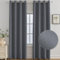 Ystyle Tende Oscuranti per Interni 2 Pezzi, 140x300 CM, Termiche Isolanti, Anti-Rumore, con Anelli, Tenda Moderna Per Camera da Letto e Soggiorno, Grigio Scuro