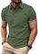 SPEEDRUN Polo Shirt Tshirt Herren Kurzarm Polohemd für Herren mit Brusttasche Slim Fit Sommer Schnelltrocknend Atmungsaktives Golf Tennis Arbeit Polo Hemd T-Shirt Casual
