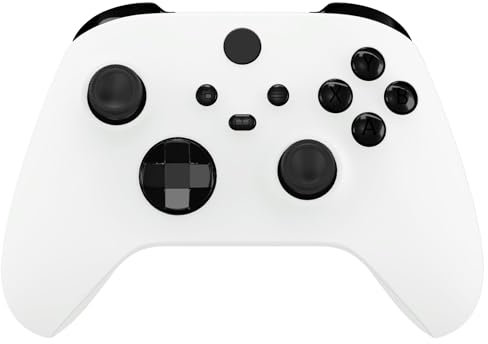 eXtremeRate Tasten Set für Xbox Series X&S Controller, Glänzende DIY-Ersatz D-Pad/ABXY/View/Share/Menü/LB RB LT RT Trigger Bumper Knöpfe Buttons für Xbox Core Controller-Chrome Schwarz