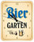 Blechwaren Fabrik Braunschweig GmbH Biergarten - Wanduhr - Kultuhr - KU26