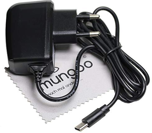 Ladegerät passend für Motorola Edge 40 Neo, Moto G14, Moto G34, Moto G54 5G, Moto G84 5G USB Typ-C Ladekabel Kabel 10W 2A Netzladegerät mit mungoo Displayputztuch