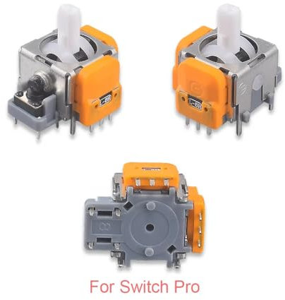 Tij-Power Hall Effect Sticks – Ersatz für Nintendo Switch Pro Controller (2 Stück), Anti-Stickdrift, DIY-Löten erforderlich, Hochwertiges Gaming-Upgrade
