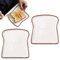 DXQCHDUO Frühstücksteller, Toastbrot, Butterbäcker, Keramikgeschirr, Dessertteller, Käse-Tablett, Abendessenhalter, Tablett für Küche, Restaurant, 2 Stück