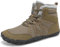 Mishansha Barefoot Scarpe Invernali Uomo Donna Caldo Stivali Neve Comode Antiscivolo Scarponi Outdoor, Marrone Scuro 43
