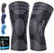 2 Stück Kniebandage Männer Damen - Kompression Kniestütze für Meniskus, Arthrose, ACL, Linderung von Knieschmerzen, Medizinischer Knieorthese für Laufen, Sport Knee Support, Schwarz, XL