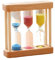 Peosaard Holzsandtimer 3 in 1 Sanduhr -Timer Mini -Sandglas -Uhr für Zahnbürsten Kochstil1 Zahnbürstensand Timer