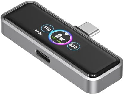 ZIKE Disco duro externo magnético portátil de 1024 GB, 1T, compatible con iPhone 16/15 Series, 4K ProRes HDR, USB 3.2 Gen 1, disco duro externo USB-C para iPhone 16/15/Android/MacBook/iPad