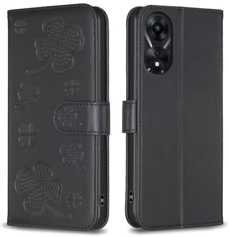 Étui à rabat magnétique en cuir synthétique avec fente pour cartes de crédit, béquille, résistant aux chocs, compatible avec le smartphone OPPO A78 5G