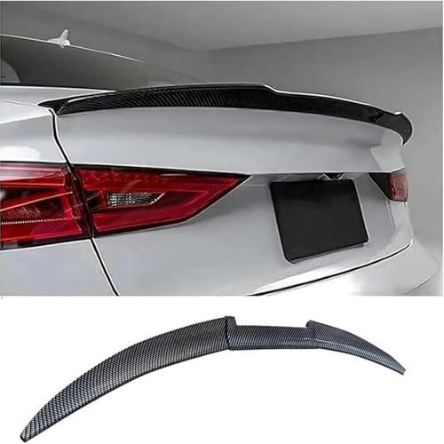 JIANXKILB Auto Heckspoiler Spoiler für Audi A3 Cabrio 8P 2008 2009 2010 2011 2012 2013, Car Rear Spoiler Heckkofferraum Kofferraumspoiler Heckflügel Tuning Auto Zubehör,Carbon