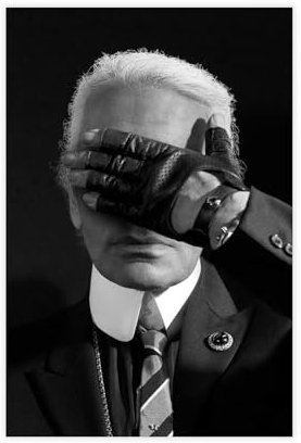 JYDRE Designer Karl Lagerfeld Poster, Kunstdruck, Leinwandposter, Wandkunst, Dekordruck, Bild Gemälde für Wohnzimmer, Schlafzimmer, Dekoration, ungerahmt, 30 x 45 cm