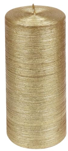Stumpenkerzen Glory Gold 150/68 mm - Kerze - Weihnachtskerze - Unscented