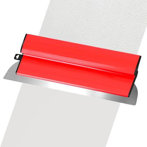 LAOYE Lisseuse Enduit Lame a Lisser 40cm Lame a Enduit Lissage Inox Outil Spatule Enduit Lissage Couteau a Enduit Lame d'écrémage pour Cloison Sèche Mural Outillage pour Mur Placo