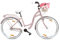 Goetze Style 28 Zoll Damen Citybike, 18 Zoll Aluminiumrahmen, Tiefeinsteiger, 3-Gang Nabenschaltung, Rücktrittbremse, LED-Beleuchtung, Gepäckträger, Komfortsattel, Rattankorb mit Stoffeinsatz!