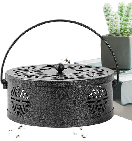 Incense Box - Incense Stand with Cover | Home Decoration Thickened Inner Flush Holder Portable Fire Brigade for Living Room Bedroom