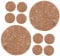 JOINPAYA 16 Stück Nistunterlagen für Vögel Kokosfasermatte Pflanzeinsatz aus Kokos Kokosmatten für Pflanzgefäße Kokosfaser für Pflanzen Kokosfaser-Einlage Nestmatten Brown