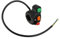 Ciieeo Interruptor de tres en moto cambiar señal doblar interruptor de la bocina interruptor de bocina AbS Negro