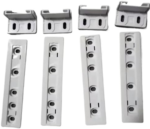 Set Di 4 Guide Di Collegamento For Montaggio Scorrevole For Porta Doppia Nascosta Da Frigorifero Da Incasso