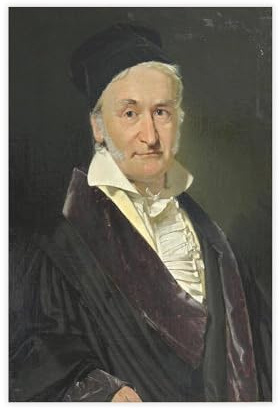 Carl Friedrich Gauss Portrait-Poster, Schlafzimmer, Leinwand-Dekor, Druck, Wandkunst, Büro, Zimmer, ästhetische Dekoration, Geschenk, ungerahmt, 30 x 45 cm