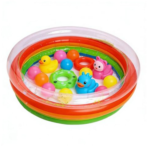 Gonfiabile Piscina - Pavimento Antiscivolo in PVC per Giochi d'Acqua | Piscina per Bambini e Ragazzi,per Bambini Bambine Esterno Giardino Cortile Feste
