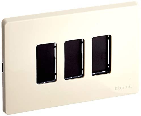 BTicino S503/13RS Magic Kit, Supporto e Placca, 3 Moduli, Avorio